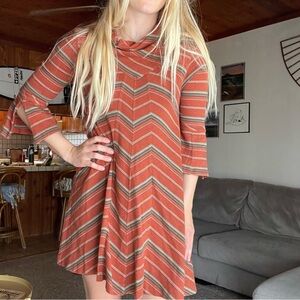 Free People New Romantics Chevron Dress